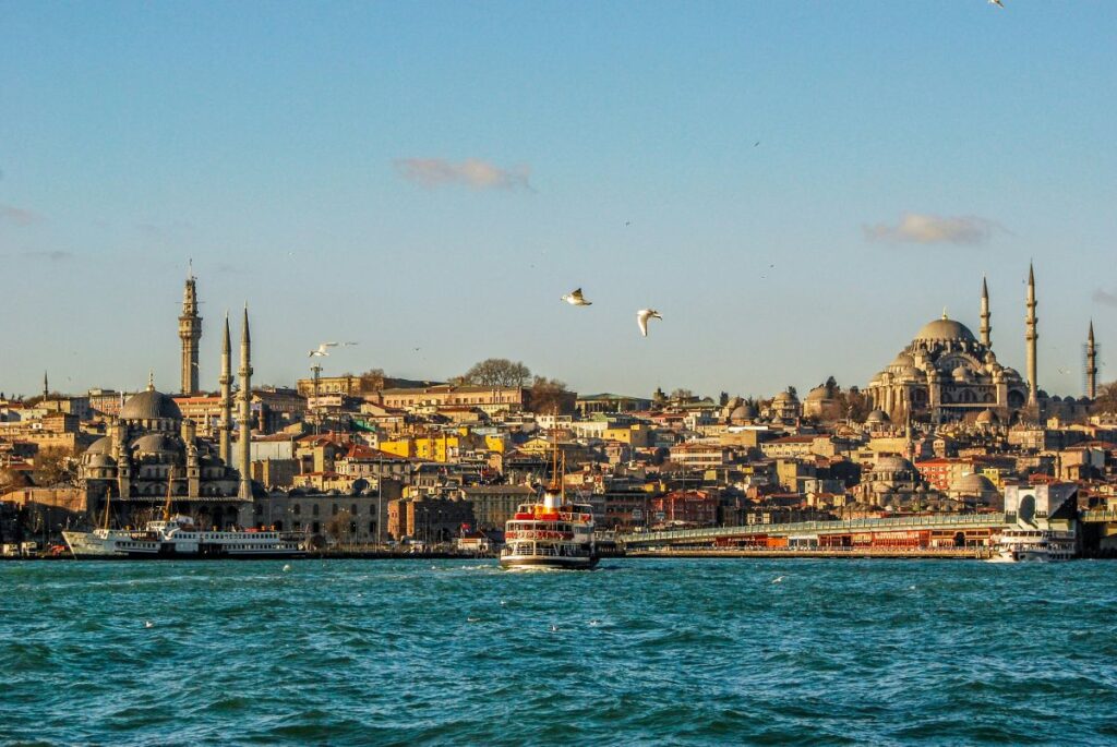 Istanbul with skylight scenery
