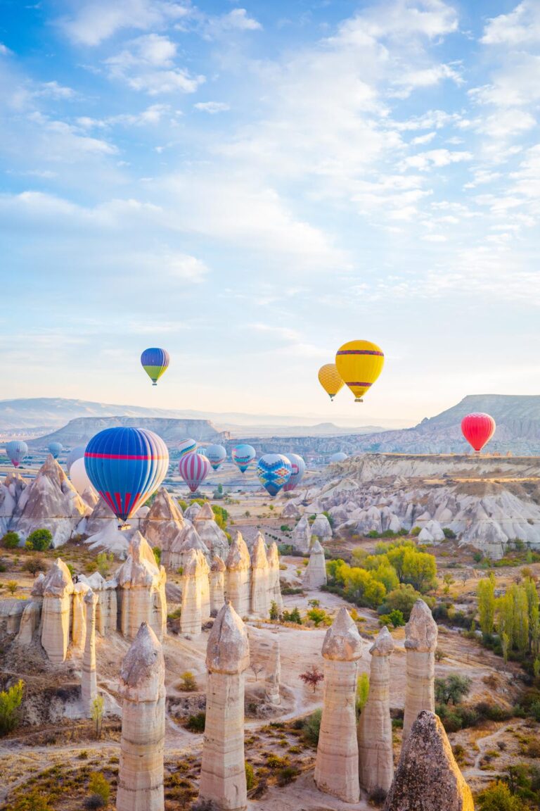 Cappadocia hot air balloon at sunrise