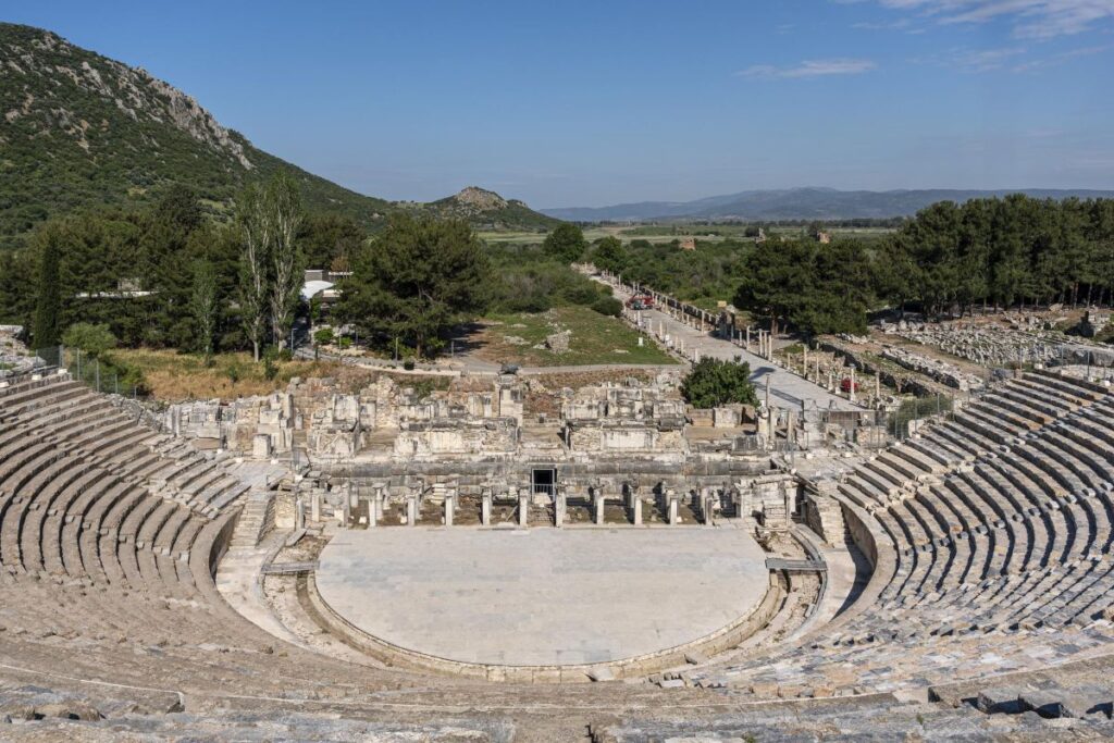 Ephesus theatre has 24,000 people capacity.