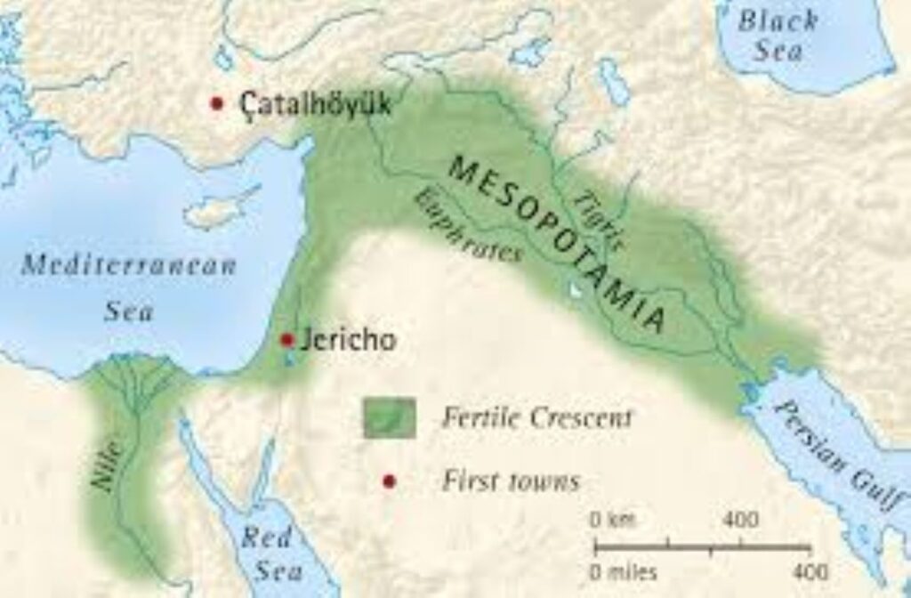 Mesopotamia is between Euphrates and Tigris which begin in Turkey