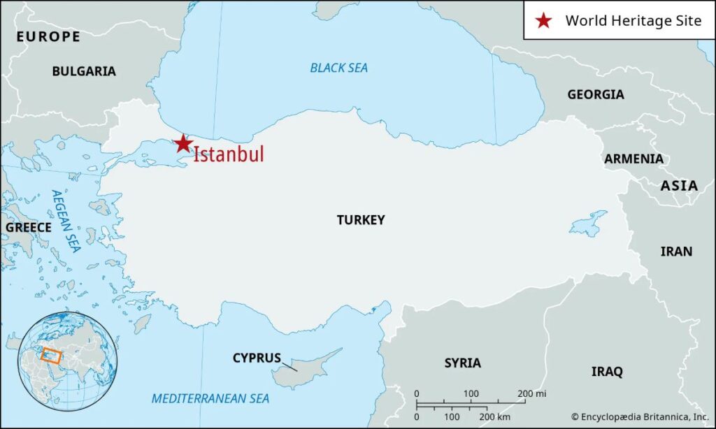 turkey map europe asia location