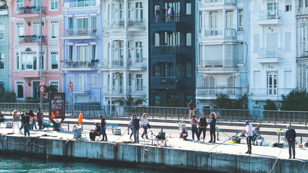 Bosphorus waterfront in Arnavutkoy Istanbul