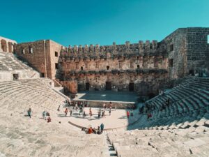 Aspendos Theatre from 2nd century AD in Antalya. This is one of the best things to do in Antalya