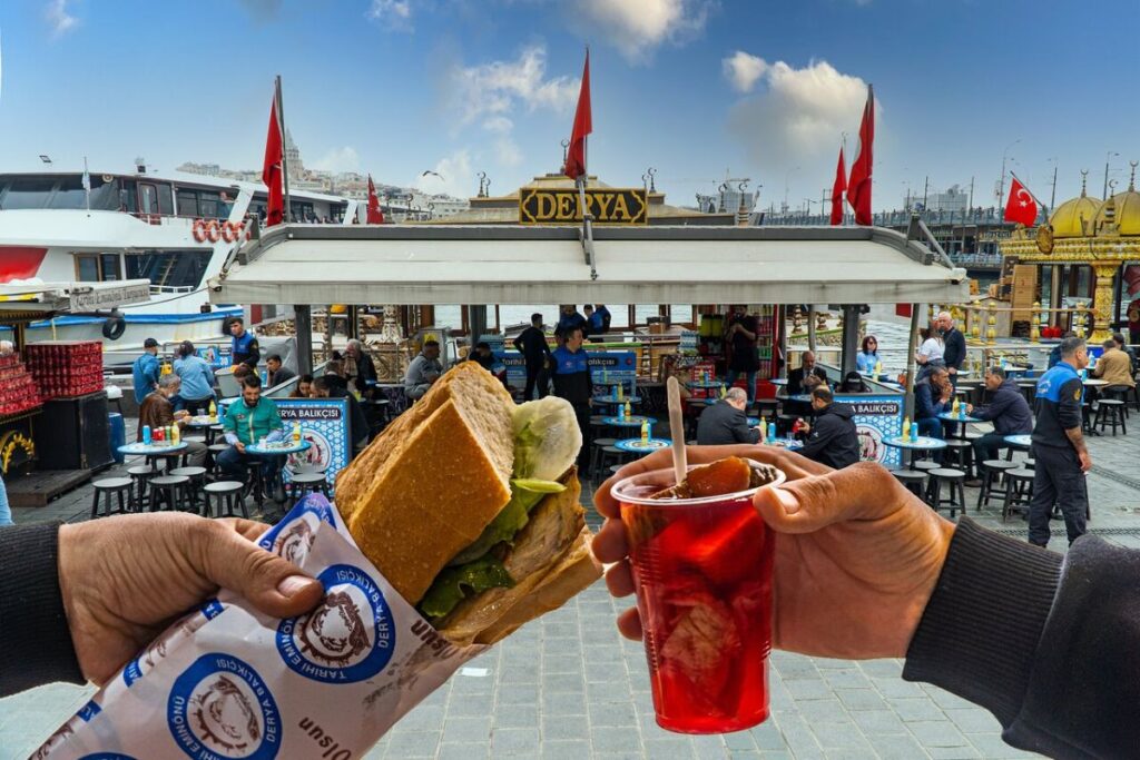 Balik ekmek served near the Bosphorus in Istanbul