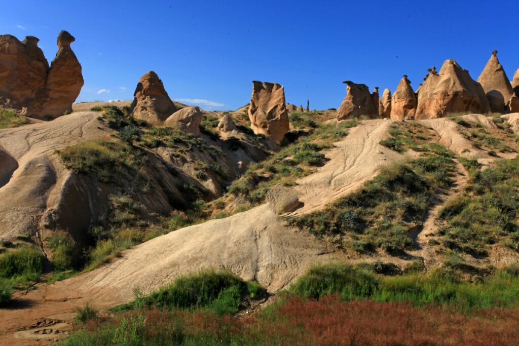 Hiking through the valleys of Cappadocia in central Turkey