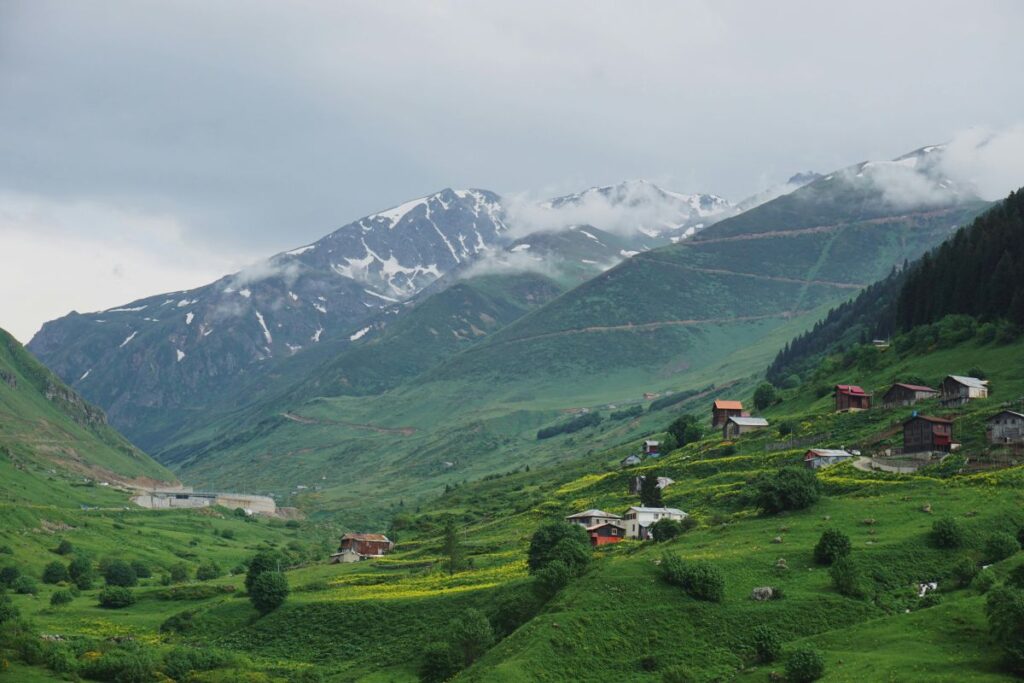 Alpine landscapes and glacial lakes in the Kackar Mountains of Turkey