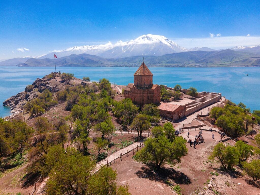 Akdamar Island and Lake Van in eastern Turkey