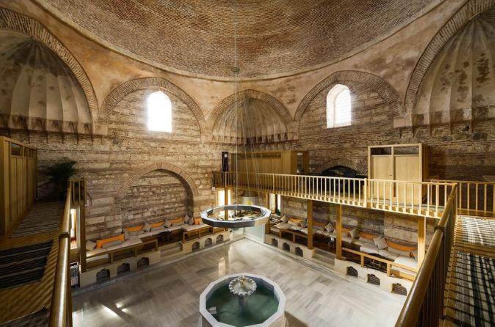 Traditional Turkish bath near Suleymaniye Mosque in Istanbul