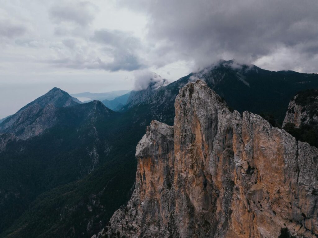 Ancient hiking paths along the Taurus Mountains in St. Paul Trail in southern Turkey