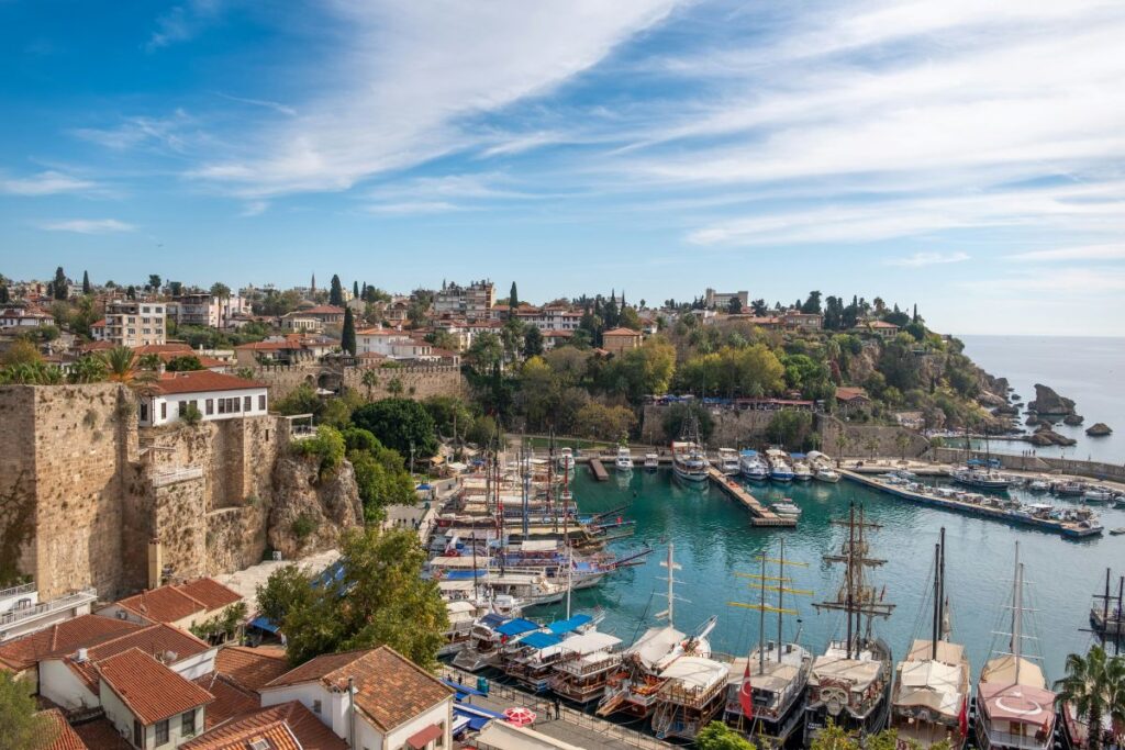 Kaleici in Antalya is the old city aand now the modern area of the city