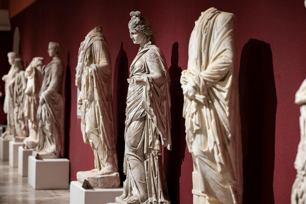 Ancient sculptures from Perge exhibited at Antalya Museum