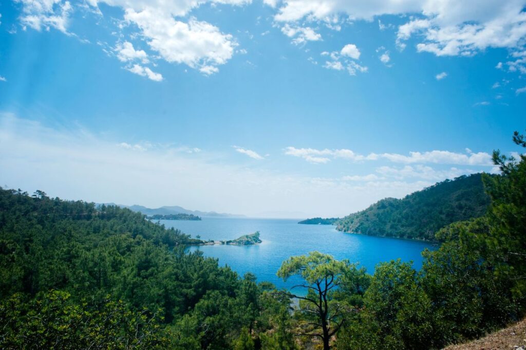 Datca Peninsula with hidden coves, clear water, and peaceful coastal villages