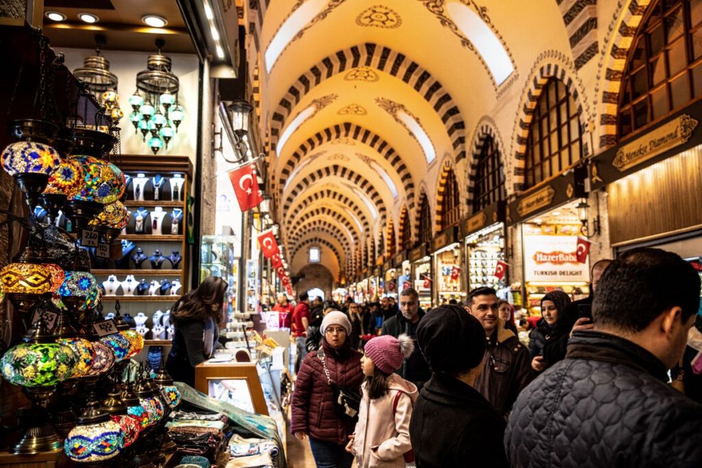 Grand Bazaar in Istanbul showcasing the rich history of Turkish bazaar culture