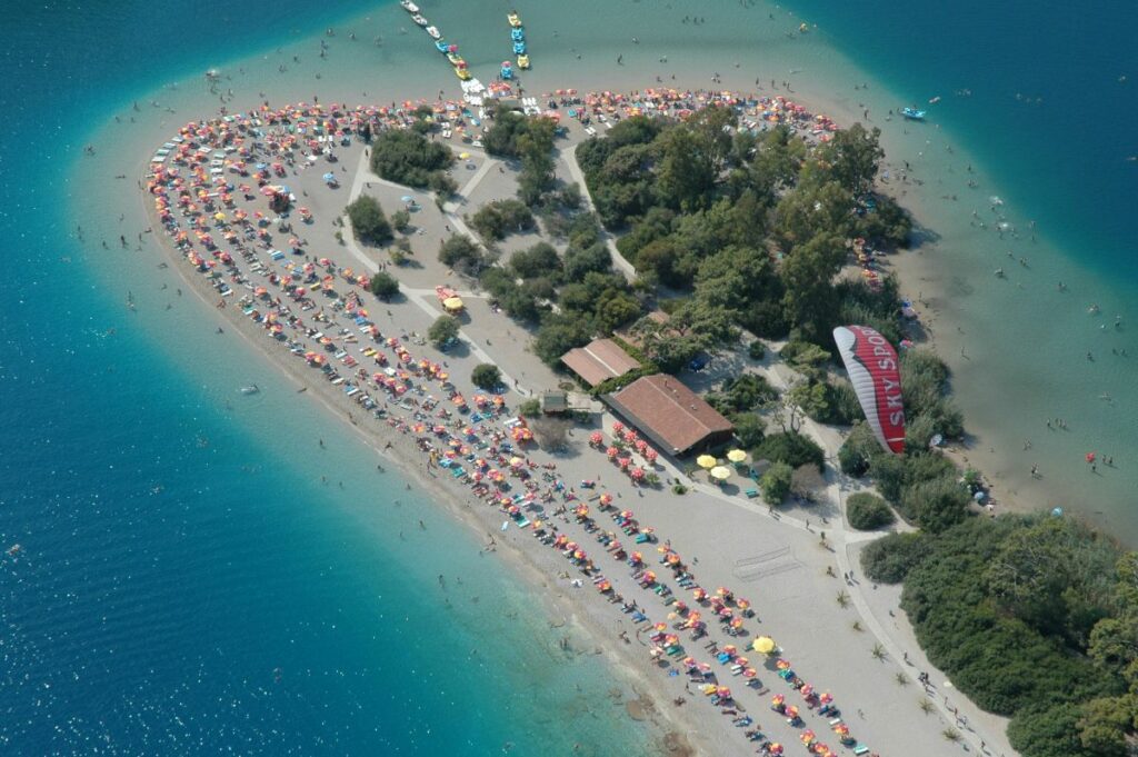 Beautiful turquoise coastline and Blue Flag beaches along the Turkish Riviera