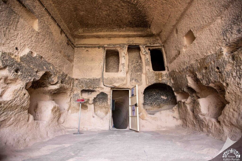 Large underground chambers at Tatlarin Underground City
