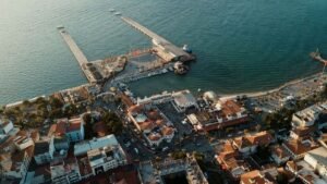 Kusadasi Port for Cruise, road to Ephesus in Turkey
